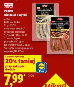 Lidl PIKOK Kiełbaski z szynki oferta
