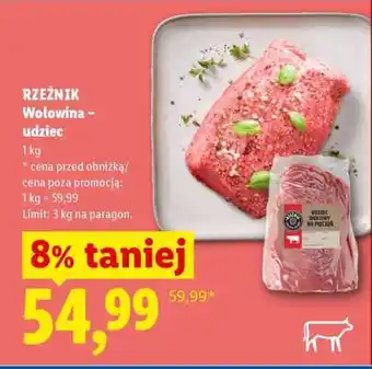 Lidl RZEŹNIK Wołowina – udziec oferta
