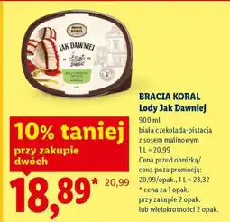 Lidl BRACIA KORAL Lody Jak Dawniej oferta