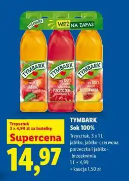 Lidl TYMBARK Sok 100% oferta