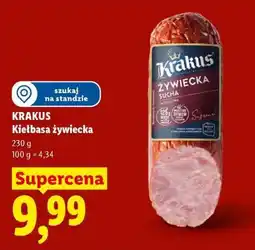 Lidl KRAKUS Kiełbasa żywiecka oferta