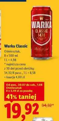 Lidl Warka Classic oferta