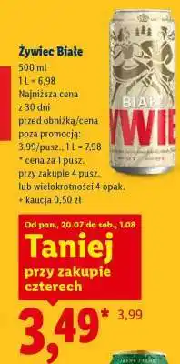Lidl Żywiec Białe oferta