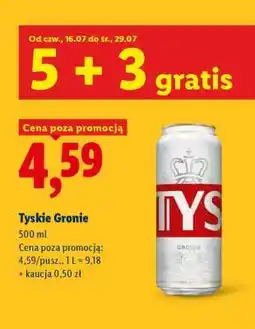 Lidl Tyskie Gronie oferta