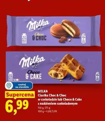 Lidl MILKA Ciastka Choc & Choc lub Choco & Cake oferta