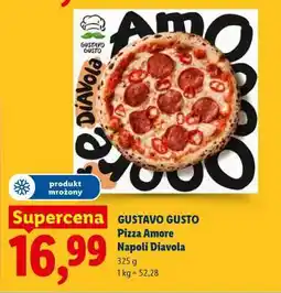 Lidl GUSTAVO GUSTO Pizza Amore Napoli Diavola oferta