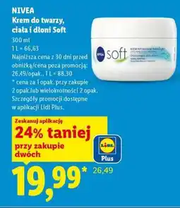 Lidl NIVEA Krem do twarzy, ciała i dłoni Soft oferta