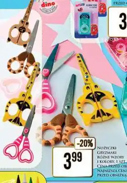 Dino NOŻYCZKI GRYZMAKI RÓŻNE WZORY I KOLORY, 1 SZT oferta