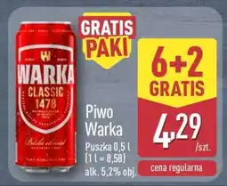 ALDI Piwo Warka oferta
