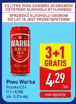 ALDI Piwo Warka oferta