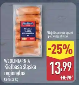 ALDI WĘDLINIARNIA KIEŁBASA ŚLĄSKA REGIONALNA oferta