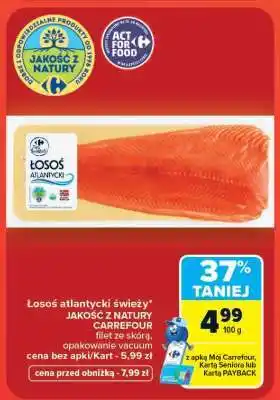 Carrefour Łosoś atlantycki świeży oferta