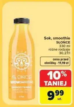 Carrefour Sok, smoothie SŁOŃCE oferta