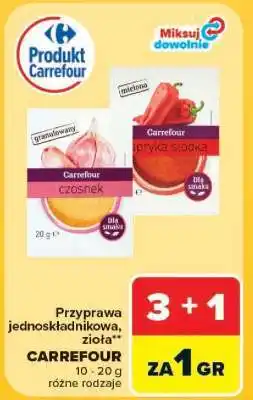 Carrefour Przyprawa jednoskładnikowa, zioła oferta