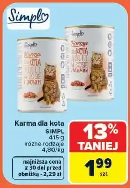 Carrefour Karma dla kota oferta