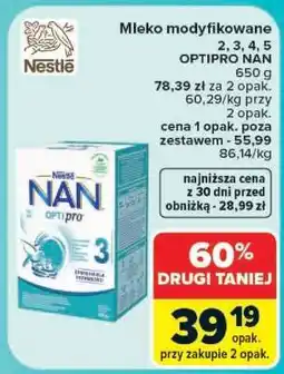 Carrefour Nestlé NAN OPTIPRO 2, 3, 4, 5 oferta