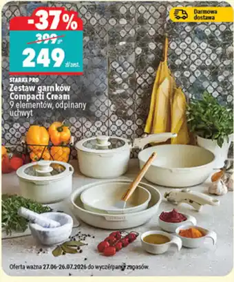 STARKE PRO Zestaw garnków Compacti Cream