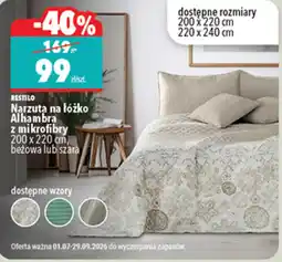 Biedronka RESTILO Narzuta na łóżko Alhambra z mikrofibry oferta