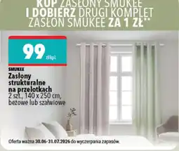 Biedronka Zasłony strukturalne na przelotkach oferta