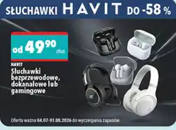Biedronka Słuchawki HAVIT oferta