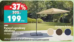Biedronka JUMI Parasol ogrodowy składany na wysięgniku, bez oferta