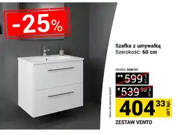 Merkury Market Szafka z umywalką ZESTAW VENTO oferta