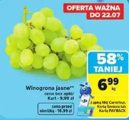 Carrefour Market Winogrona jasne oferta