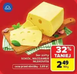Carrefour Market Ser żółty SOKÓŁ, MAZDAMER MLEKOVITA oferta