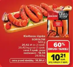 Carrefour Market Kiełbasa śląska SOKOŁÓW oferta