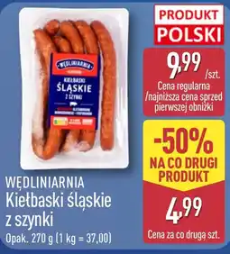 ALDI Wędliniarnia Kiełbaski śląskie z szynki oferta