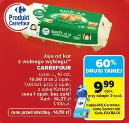 Carrefour Market Jaja od kur z wolnego wybiegu CARREFOUR oferta