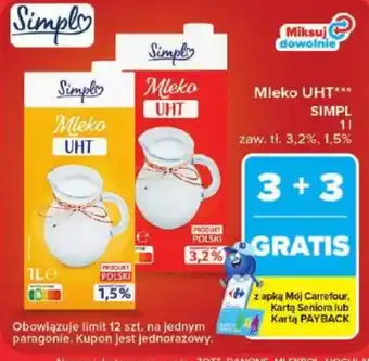 Carrefour Market Mleko uht simpl oferta