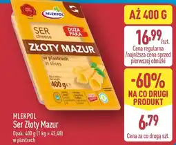 ALDI Mlekpols Ser Złoty Mazur oferta