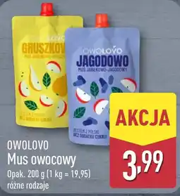 ALDI OWOLOVO Mus owocowy oferta