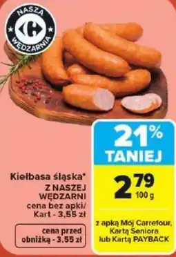 Carrefour Market Kielbasa śląska oferta