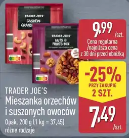 ALDI Trader Joe's Mieszanka orzechów i suszonych owoców oferta