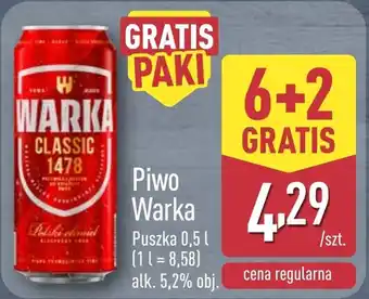 ALDI Piwo Warka oferta