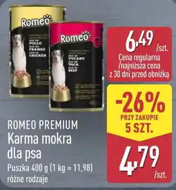 ALDI Karma mokra dla psa oferta
