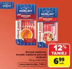 Carrefour Market Boczek wędzony, boczek wędzony parzony MORLINY oferta