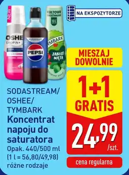 ALDI Sodastream/ Oshee/ Tymbark Koncentrat napoju do saturatora oferta