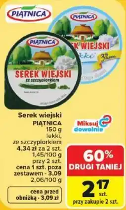 Carrefour Market Serek wiejski PIĄTNICA ze szczypiorkiem oferta