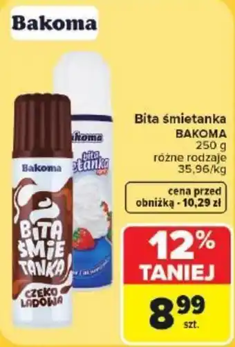 Carrefour Market Bita śmietanka BAKOMA oferta