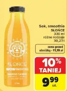 Carrefour Market Sok, smoothie SŁONCE oferta