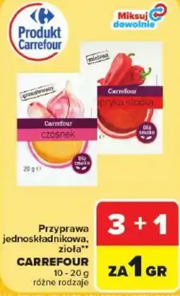 Carrefour Market Przyprawa jednoskładnikowa, zioła** CARREFOUR oferta