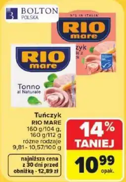 Carrefour Market Tuńczyk RIO MARE oferta