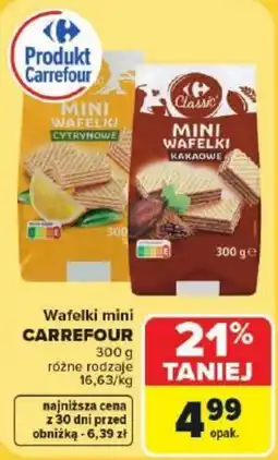 Carrefour Market Wafelki mini CARREFOUR oferta