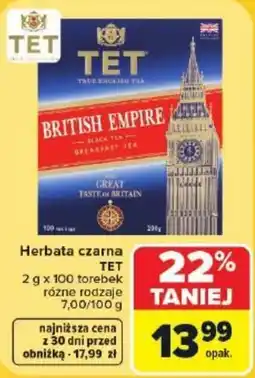 Carrefour Market Herbata czarna TET oferta