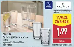 ALDI Zestaw szklanek 6 sztuk oferta