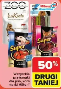Carrefour Market Wszystkie przysmaki dla psa, kota marki hilton oferta