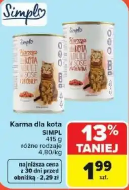 Carrefour Market Karma dla kota SIMPL oferta